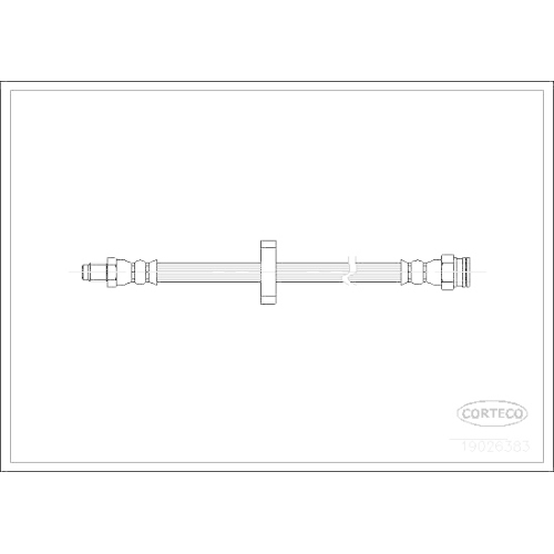 Bremsschlauch Corteco 19026383 für Fiat Lancia Autobianchi Hinterachse Radseitig
