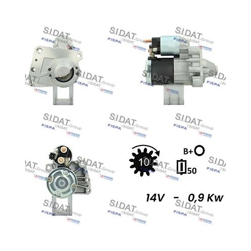 Starter Sidat S12MH0076 für Bmw Citroën Mitsubishi Peugeot Citroën/peugeot