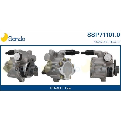 Hydraulikpumpe Lenkung Sando SSP71101.0 für Nissan Opel Renault