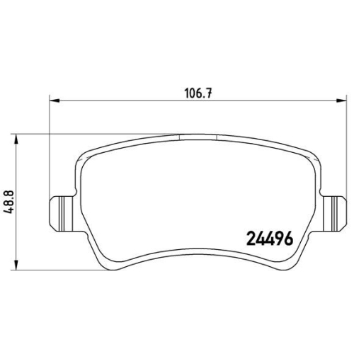 Bremsbelagsatz Scheibenbremse Brembo P86021 Prime Line für Volvo Land Rover