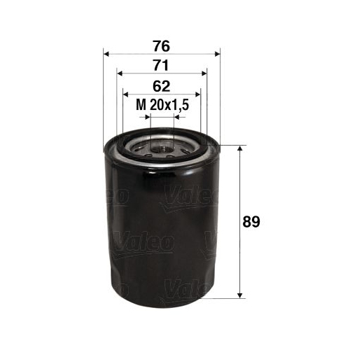 Ölfilter Valeo 586000 für Citroën Daf Daihatsu Fiat Ford Lada Lancia Nissan Fso