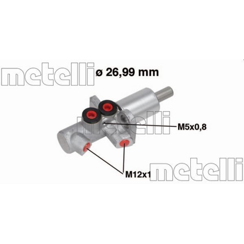 Hauptbremszylinder Metelli 05-0733 für Audi