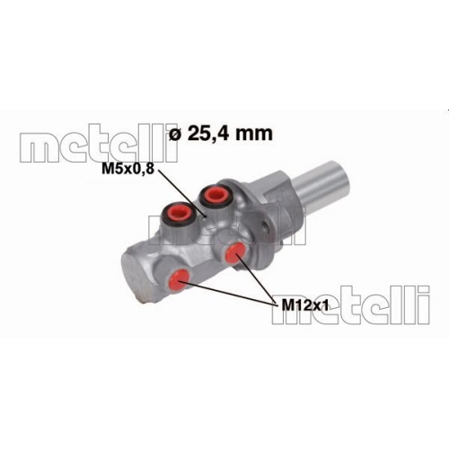 Hauptbremszylinder Metelli 05-0754 für Ford