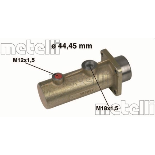 Maître Cylindre De Frein Metelli 05-0105 pour Iveco