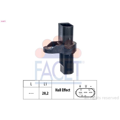 Sensor Nockenwellenposition Facet 9.0471 Made In Italy - Oe Equivalent für Bmw