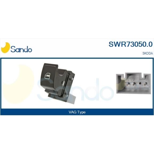 Schalter Fensterheber Sando SWR73050.0 für Vag Vorne Rechts