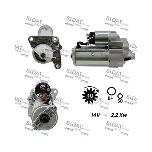 Starter Sidat S12VA0052 für Nissan Opel Renault Vauxhall