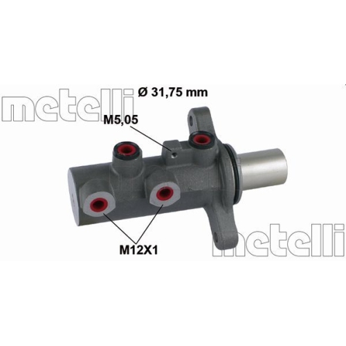 Hauptbremszylinder Metelli 05-0871 für Iveco