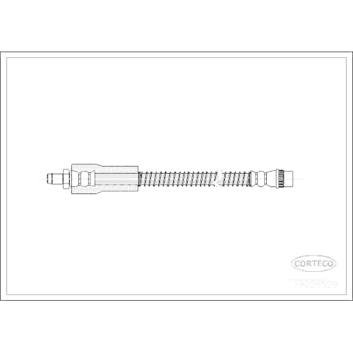 Bremsschlauch Corteco 19026529 für Renault Vorderachse Beidseitig