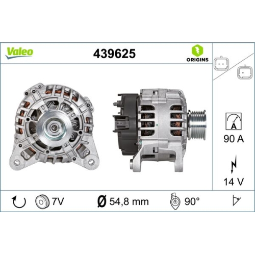 Generator Valeo 439625 Valeo Origins New Oe Technologie für Renault