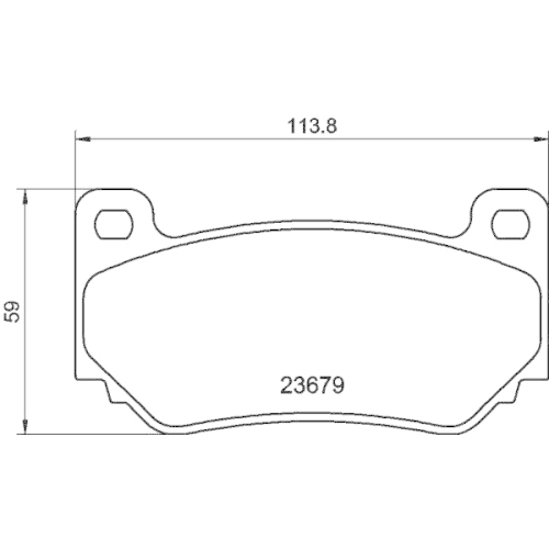 Bremsbelagsatz Scheibenbremse Hella Pagid 8DB 355 009-721 für MG Vorderachse