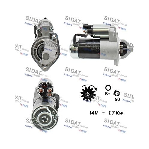 Starter Sidat S12VA0086A2 für Hyundai Kia