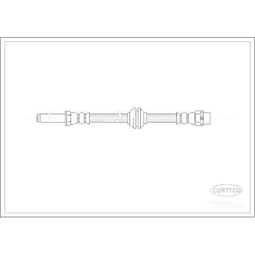 Bremsschlauch Corteco 19026628 für Bmw Vorderachse Vorne
