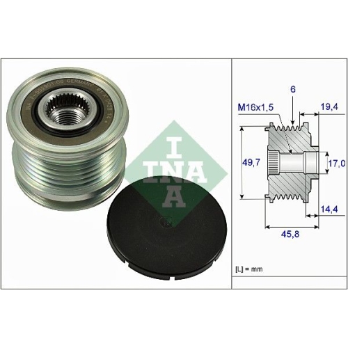 Generatorfreilauf Ina 535 0168 10 für Mercedes Benz Mercedes Benz Mercedes Benz