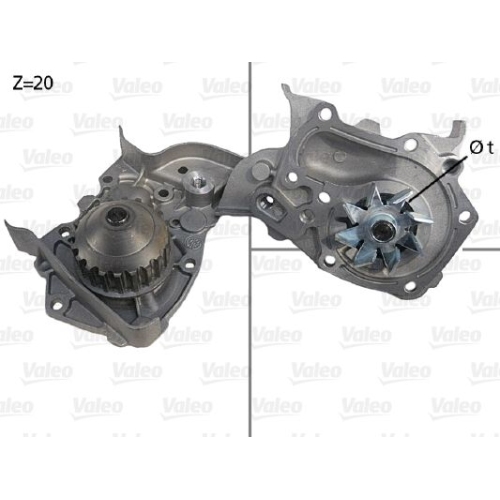 Wasserpumpe Motorkühlung Valeo 506564 für Renault Dacia Bugatti