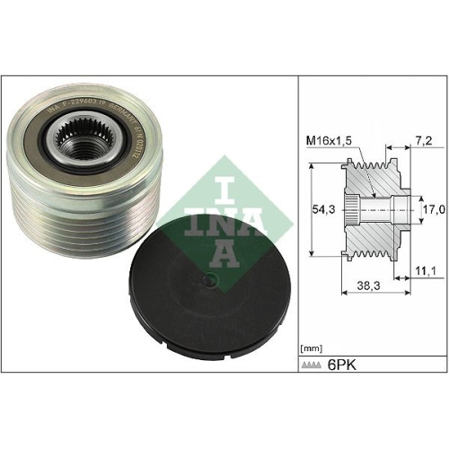 Generatorfreilauf Ina 535 0039 10 für Citroën Fiat Ford Lancia Mazda Peugeot