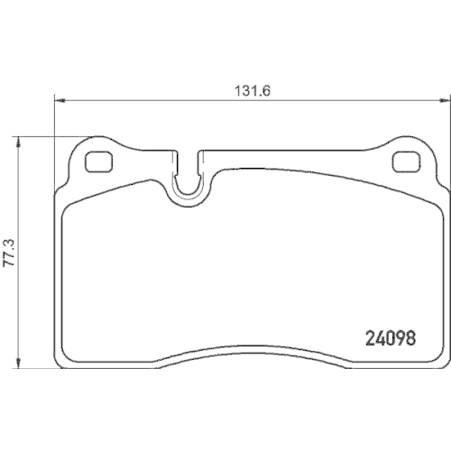 Bremsbelagsatz Scheibenbremse Hella Pagid 8DB 355 019-941 für Audi Seat Skoda VW