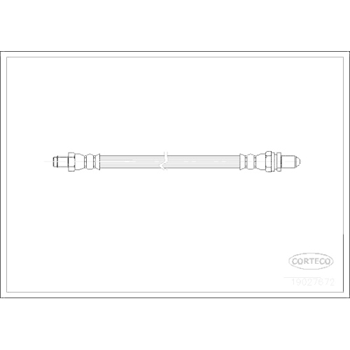Bremsschlauch Corteco 19027672 für Ford Hinterachse Stirnseitig
