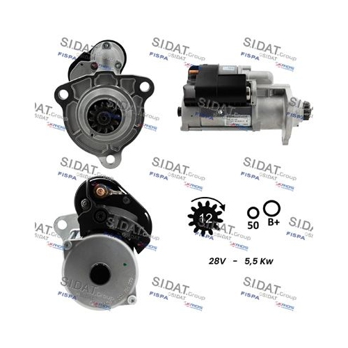 Starter Sidat S24BH0123 für Mitsubishi Scania