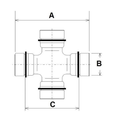 Gelenk Längswelle Red-line 11JE000 für Opel Ssangyong Tata Daewoo Jeep