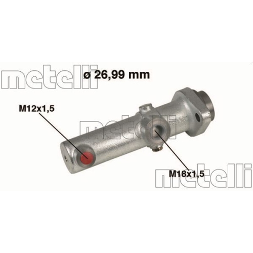 Hauptbremszylinder Metelli 05-0153 für Iveco