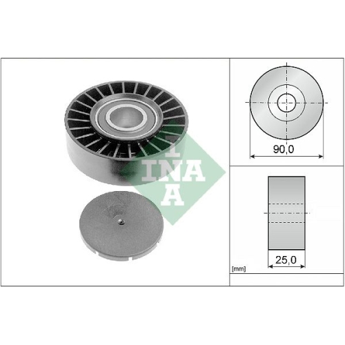 Umlenk /führungsrolle Keilrippenriemen Ina 532 0169 10 für Audi Seat Skoda VW