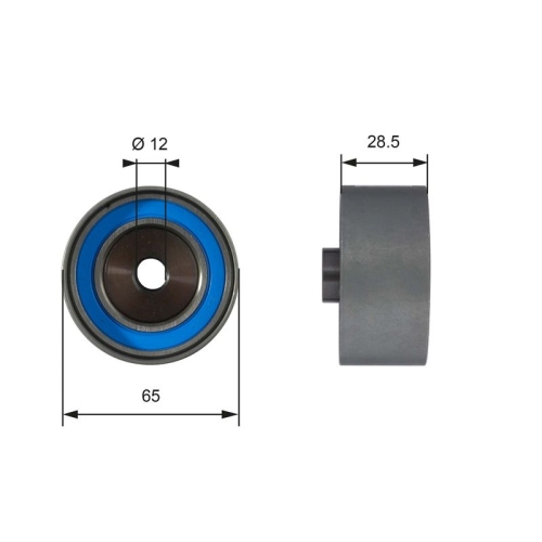 Umlenk /führungsrolle Zahnriemen Gates T42081 Powergrip® für Honda Mazda Opel