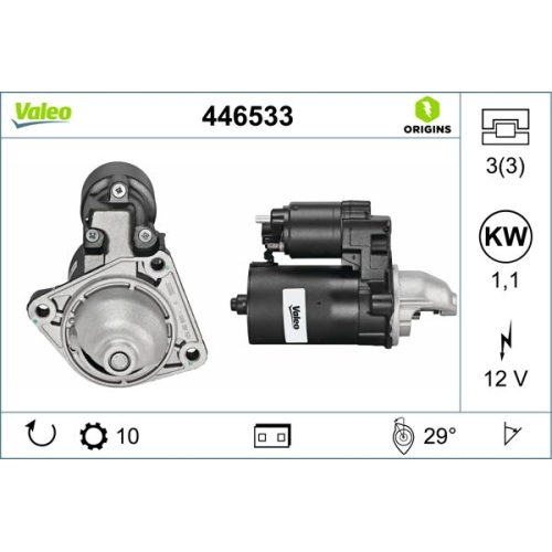 Starter Valeo 446533 Valeo Origins New Oe Technologie für Ford Mazda Volvo