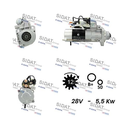 Starter Sidat S24MH0021 für Khd Mitsubishi Volvo