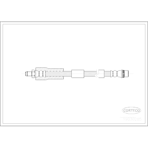 Bremsschlauch Corteco 19030285 für Citroën Peugeot Hinterachse Vorderachse