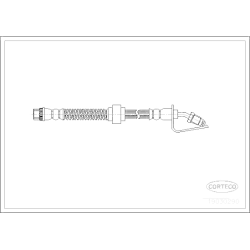 Bremsschlauch Corteco 19030290 für Opel Renault Vauxhall Vorderachse Oben Vorne