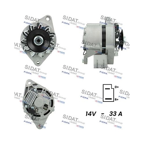 Generator Sidat A12BH0037A2 für Alfa Romeo Fiat Lancia Zastava