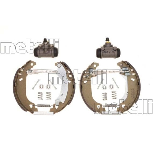 Bremsbackensatz Metelli 51-0023 Vermontierter Kit für Fiat Hinterachse