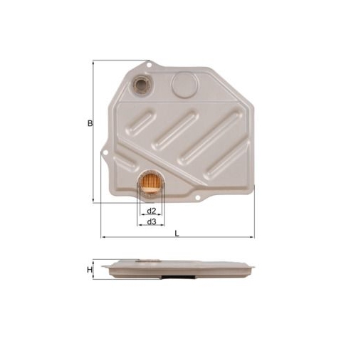 Hydraulikfilter Automatikgetriebe Mahle HX 46 für Mercedes Benz Mercedes Benz