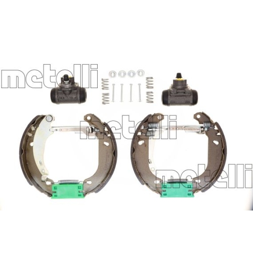 Bremsbackensatz Metelli 51-0098 Vermontierter Kit für Renault Dacia Hinterachse