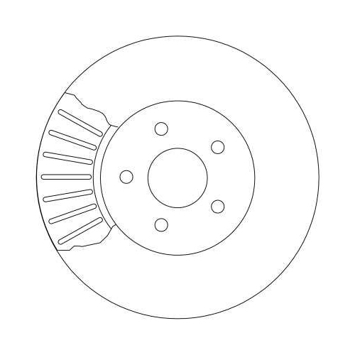 TRW 2X Bremsscheibe Vorderachse für Ford Jaguar