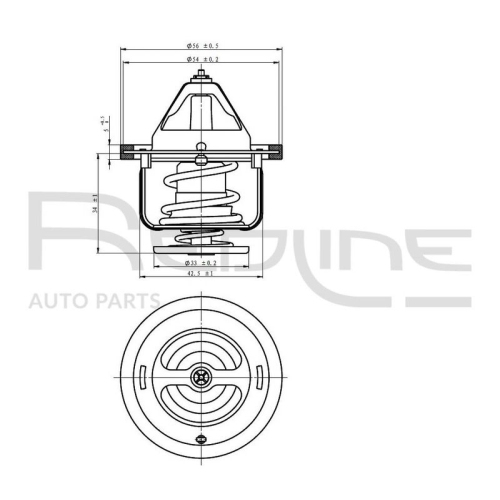 Thermostat Kühlmittel Red-line 55HY003 für Nissan Hyundai