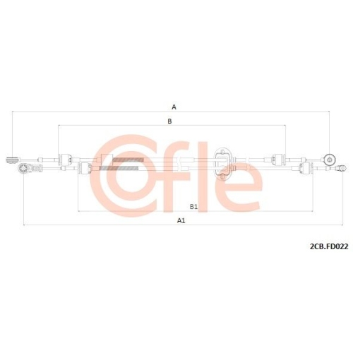 Seilzug Schaltgetriebe Cofle 2CB.FD022 für Ford