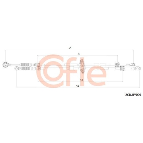 Seilzug Schaltgetriebe Cofle 2CB.HY009 für Hyundai