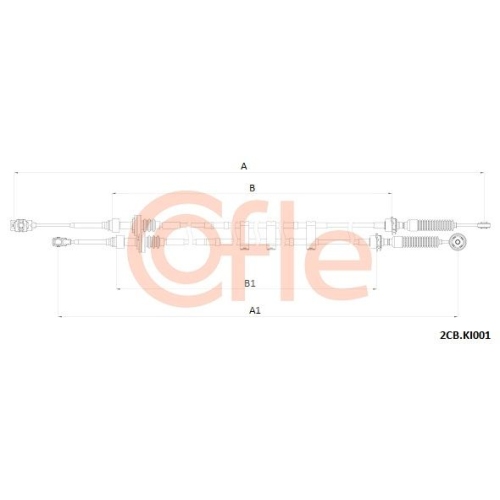 Seilzug Schaltgetriebe Cofle 2CB.KI001 für Kia