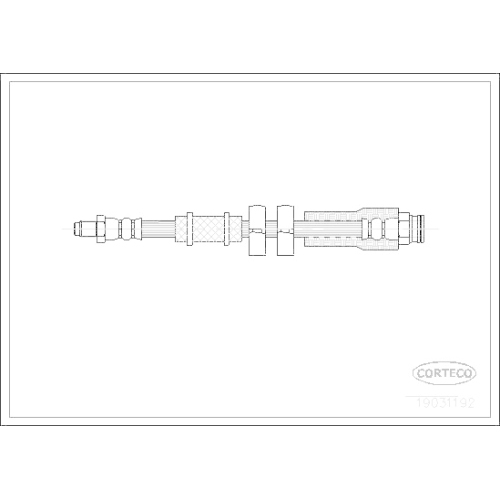 Bremsschlauch Corteco 19031192 für Citroën Peugeot Vorderachse Vorne