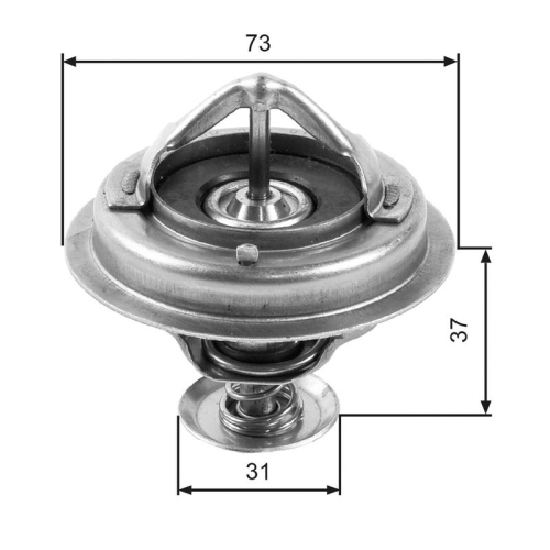 Thermostat Kühlmittel Gates TH24582G1 für Daihatsu Toyota