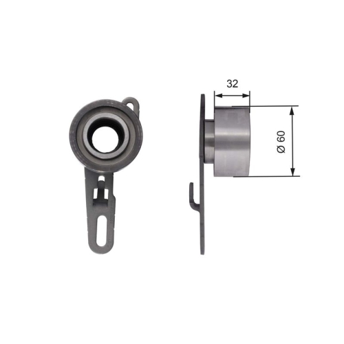 Spannrolle Zahnriemen Gates T41150 Powergrip™ für Ford