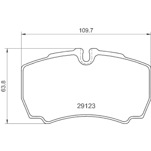 Bremsbelagsatz Scheibenbremse Hella Pagid 8DB 355 005-421 für Ford Hinterachse