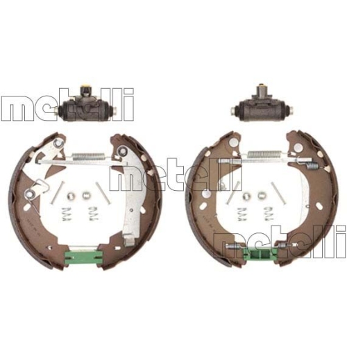 Bremsbackensatz Metelli 51-0308 Vermontierter Kit für Hinterachse