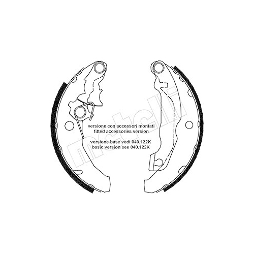 Bremsbackensatz Metelli 53-0131Y für Ford Hinterachse