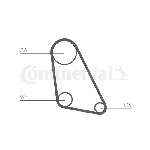 Zahnriemen Continental Ctam CT534 für VW