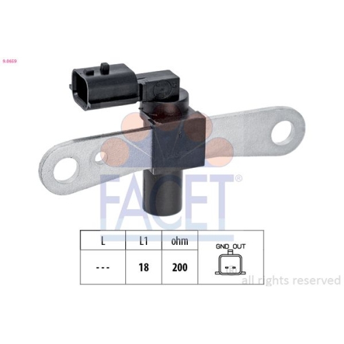 Impulsgeber Kurbelwelle Facet 9.0659 Made In Italy - Oe Equivalent für Lada