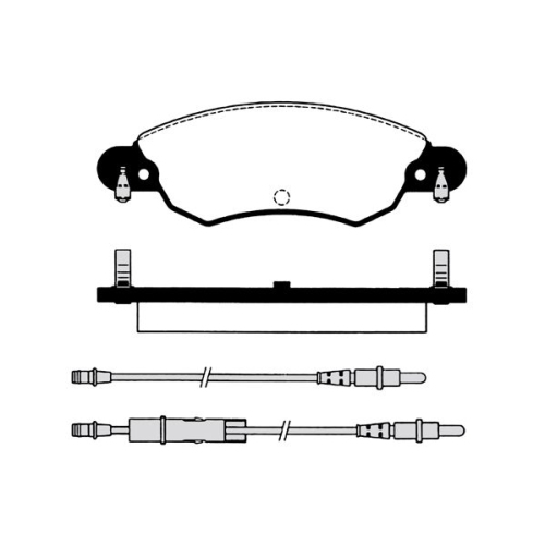 Bremsbelagsatz Scheibenbremse Raicam RA.0766.0 für Citroën Peugeot Vorderachse