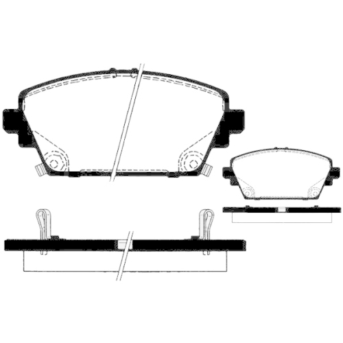 Bremsbelagsatz Scheibenbremse Raicam RA.0767.1 für Honda MG Nissan Vorderachse